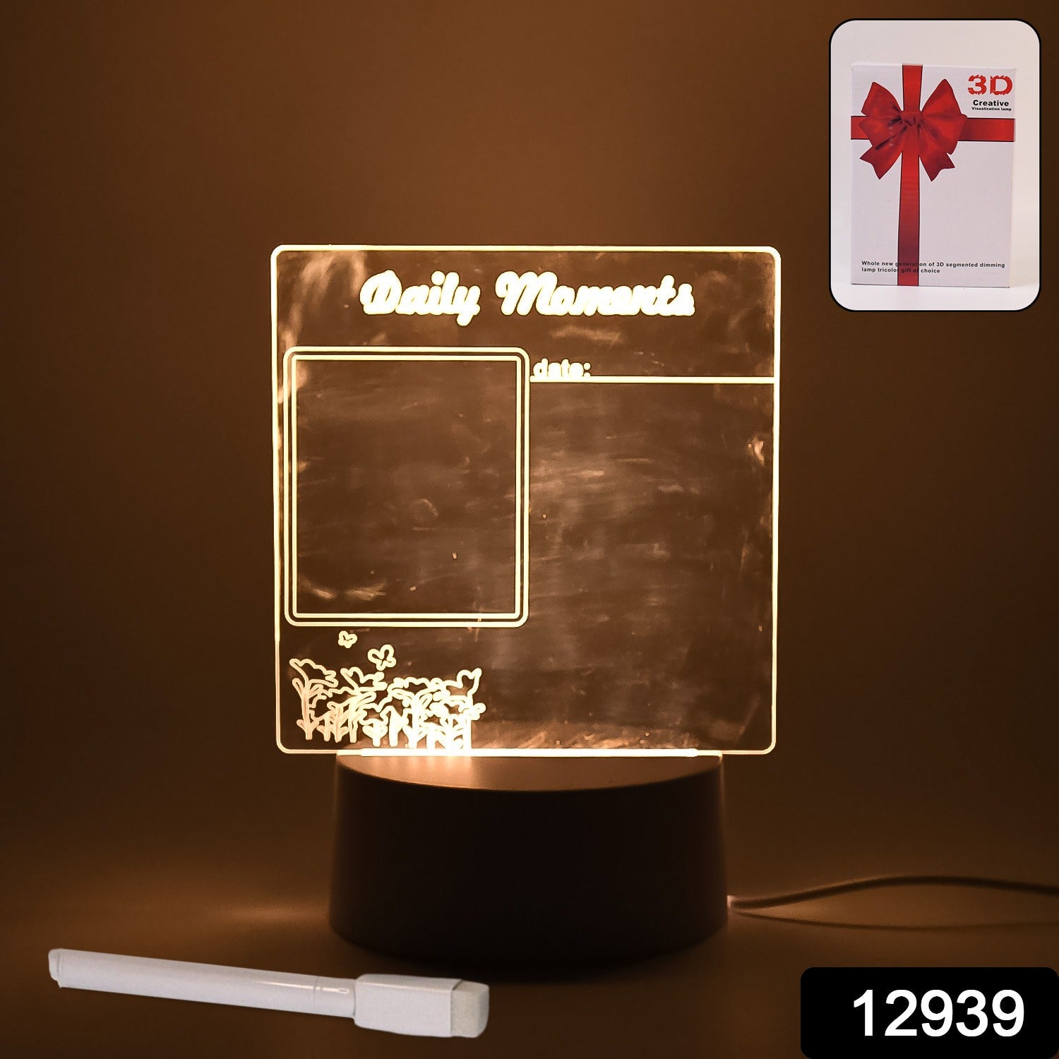 Creative Visualization Lamp 3 D Acrylic Decorative Lamp (1 Pc) Creative Visualization Lamp 3 D Acrylic Decorative Lamp (1 Pc)